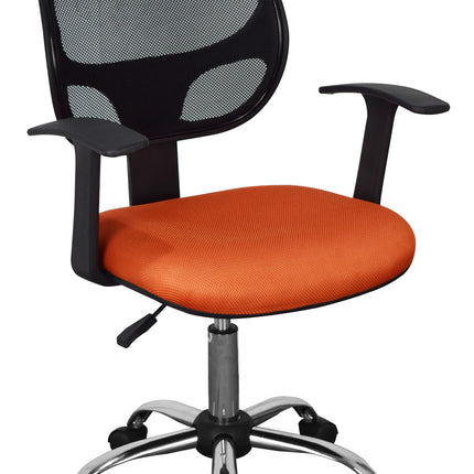 Contemporary - Office Chair with Orange Seat