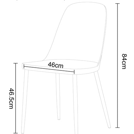 Contemporary - Plastic Dining Chairs - Set of 2