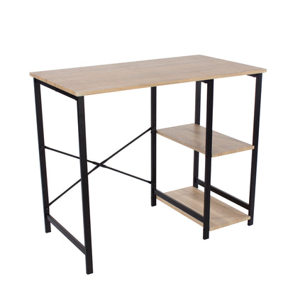 Contemporary - Study Desk - Black Legs - Side Storage
