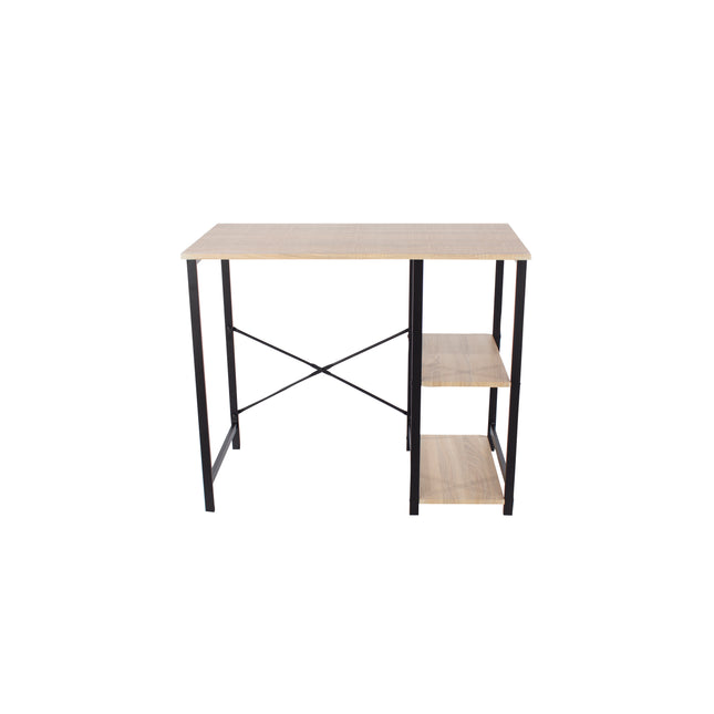 Contemporary - Study Desk - Black Legs - Side Storage