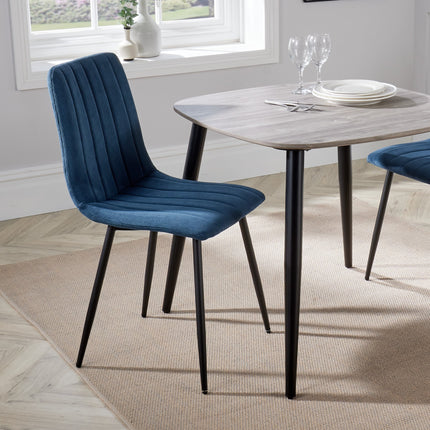 Contemporary - Upholstered Straight Stitch Dining Chairs - Set of 2