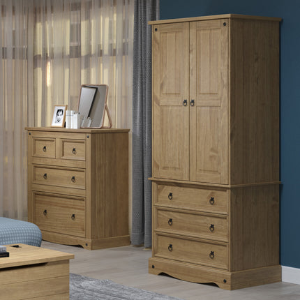 Corona - 2 Door 3 Drawer Wardrobe