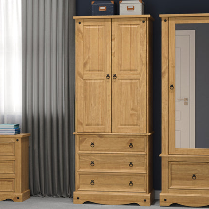 Corona - 2 Door 3 Drawer Wardrobe