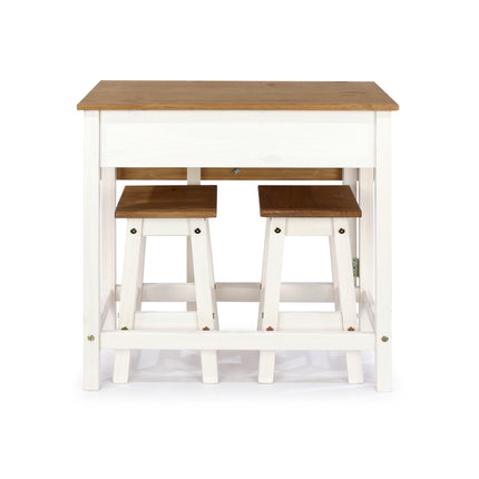 Corona - Drop Leaf Table & 2 Stools