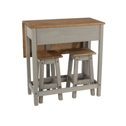 Corona - Drop Leaf Table & 2 Stools