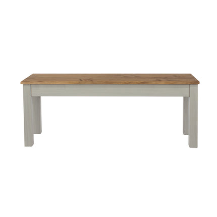 Corona - Grey Linea Bench 1500Mm, Grey Wax & Ant Wax 