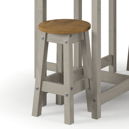 Corona - Grey Linea Rectangular Dining Table Grey Wax