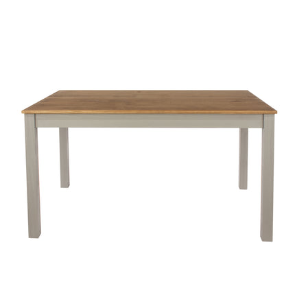 Corona - Large Corona Linea Rectangular Dining Table Grey Wax