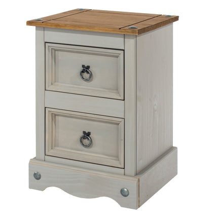 Corona - Petite 2 Drawer Bedside Cabinet