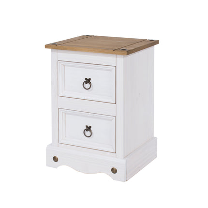 Corona - Petite 2 Drawer Bedside Cabinet