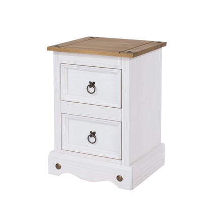 Corona - Petite 2 Drawer Bedside Cabinet