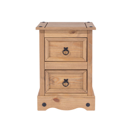 Corona - Petite 2 Drawer Bedside Cabinet