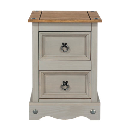 Corona - Petite 2 Drawer Bedside Cabinet