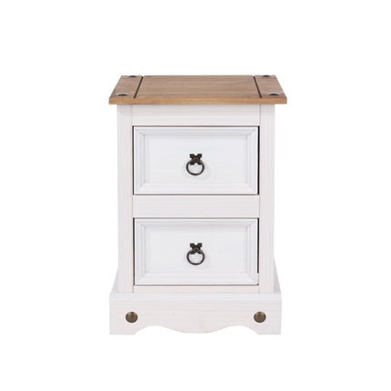 Corona - Petite 2 Drawer Bedside Cabinet