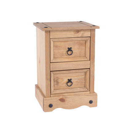 Corona - Petite 2 Drawer Bedside Cabinet