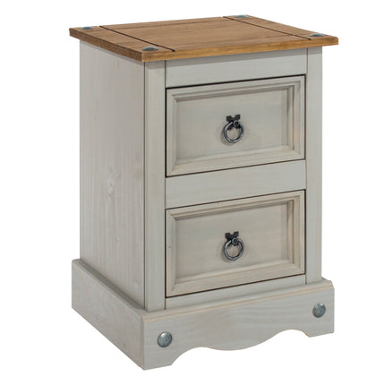 Corona - Petite 2 Drawer Bedside Cabinet