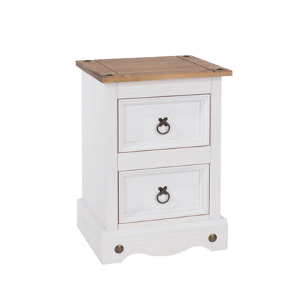 Corona - Petite 2 Drawer Bedside Cabinet