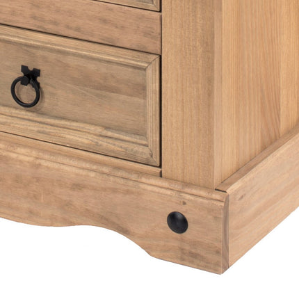Corona - Sleek 3 Drawer Bedside Cabinet