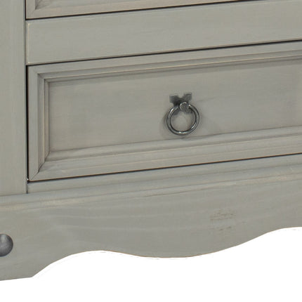 Corona - Sleek 3 Drawer Bedside Cabinet