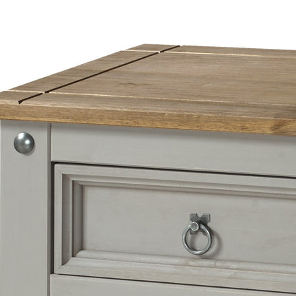 Corona - Sleek 3 Drawer Bedside Cabinet