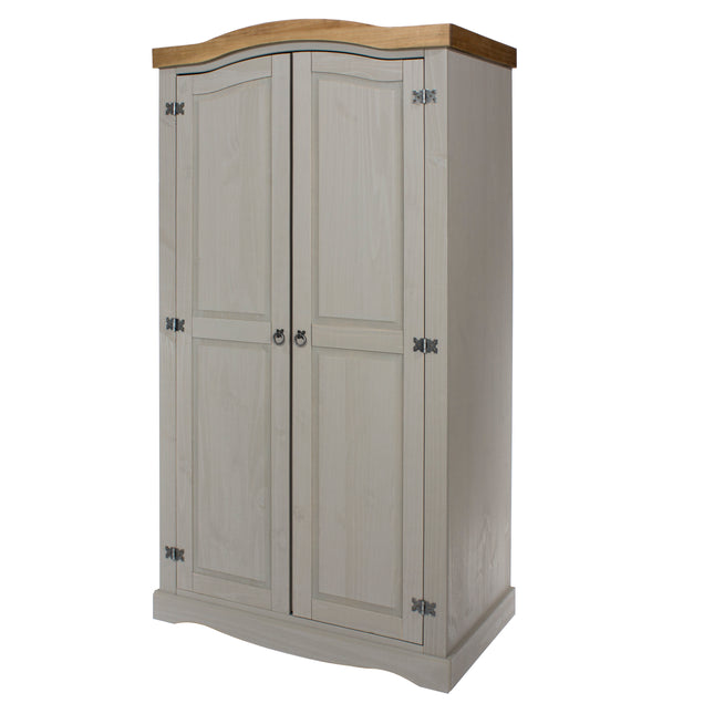 Corona - Solid Pine 2-Door Wardrobe