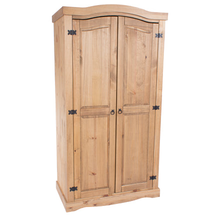 Corona - Solid Pine 2-Door Wardrobe