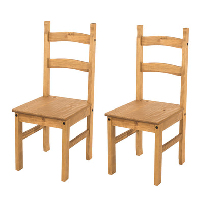 Corona - Solid Pine Chairs Pack of 2