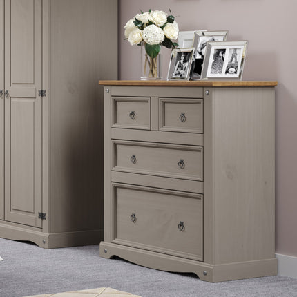 Corona - Spacious 4 Drawer Chest