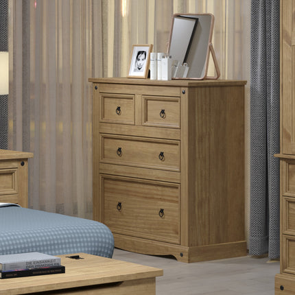 Corona - Spacious 4 Drawer Chest