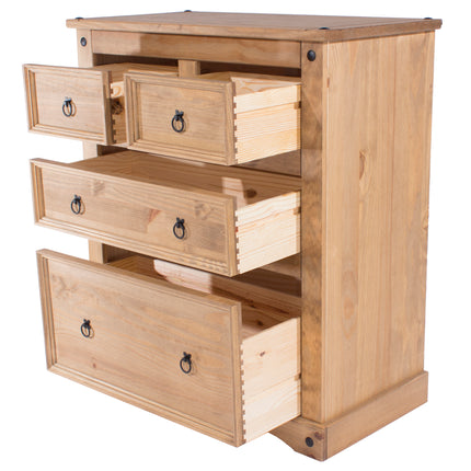 Corona - Spacious 4 Drawer Chest