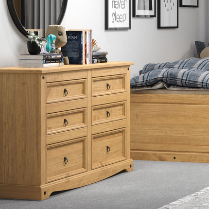 Corona - Wide 4 Drawer Chest