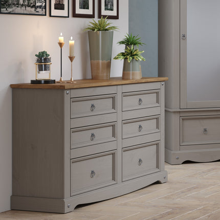 Corona - Wide 4 Drawer Chest