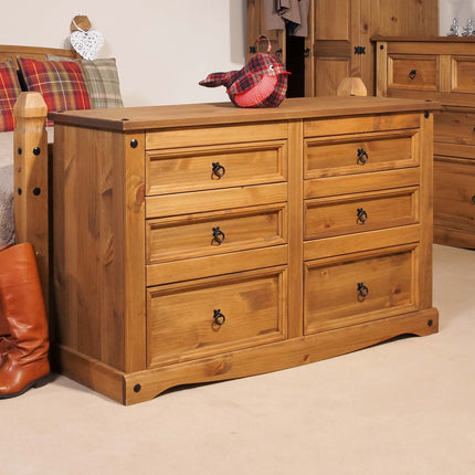 Corona - Wide 4 Drawer Chest