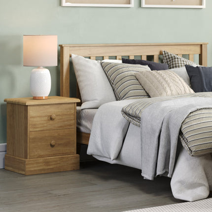 Cotswold - 2 Drawer Bedside Cabinet