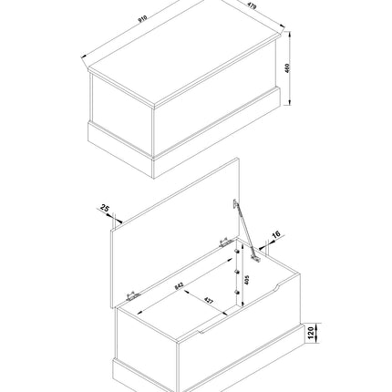 Cotswold - Ottoman Storage Trunk