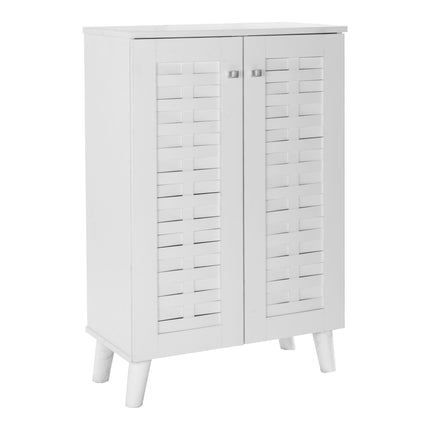 Essentials 2 Door Shoe Cabinet - Compact Storage Solution for Modern Homes