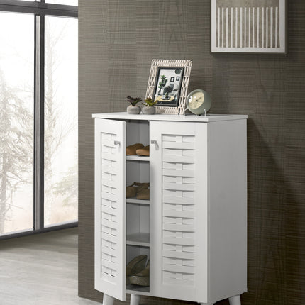 Essentials 2 Door Shoe Cabinet - Compact Storage Solution for Modern Homes