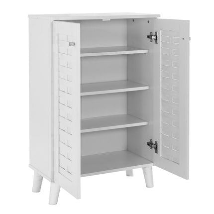 Essentials 2 Door Shoe Cabinet - Compact Storage Solution for Modern Homes