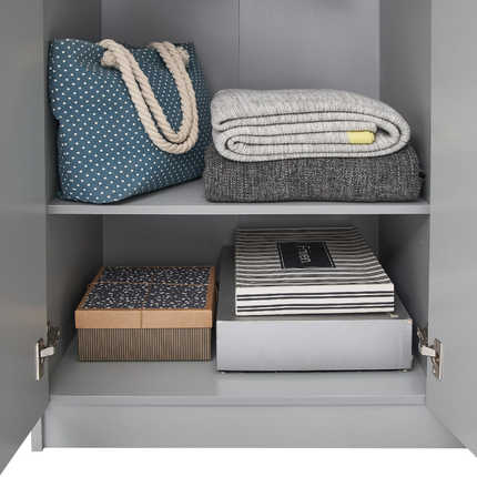 Essentials - 3 Door Double Wardrobe - 2 Drawers