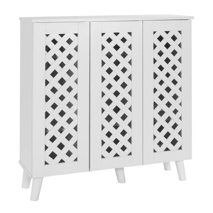 Essentials -3 Door Shoe Cabinet Stylish & Practical Storage