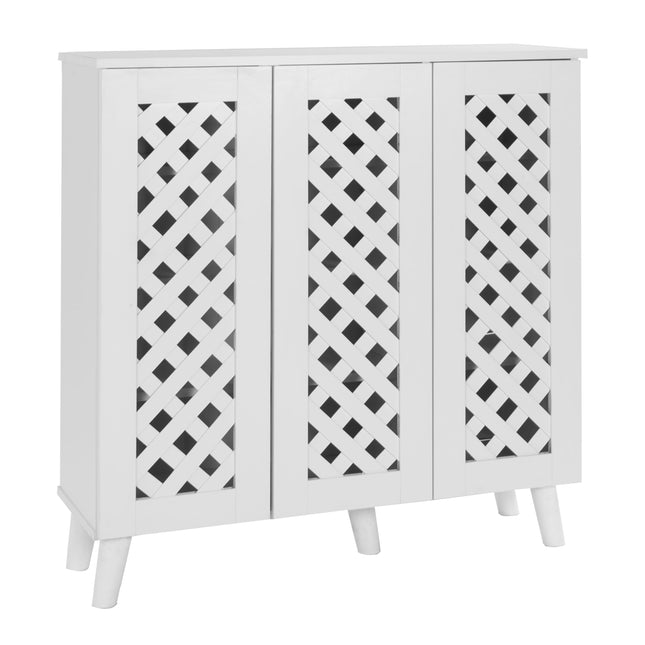 Essentials -3 Door Shoe Cabinet Stylish & Practical Storage