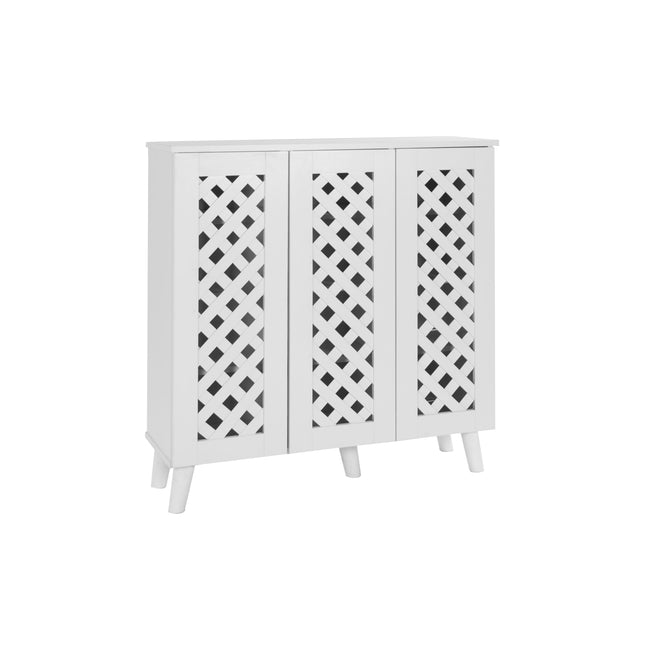 Essentials -3 Door Shoe Cabinet Stylish & Practical Storage