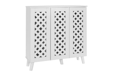 Essentials -3 Door Shoe Cabinet Stylish & Practical Storage