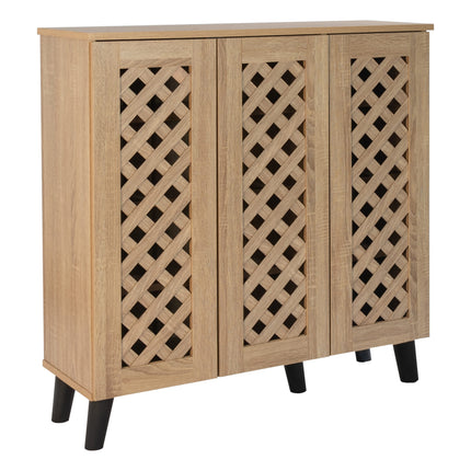 Essentials -3 Door Shoe Cabinet Stylish & Practical Storage