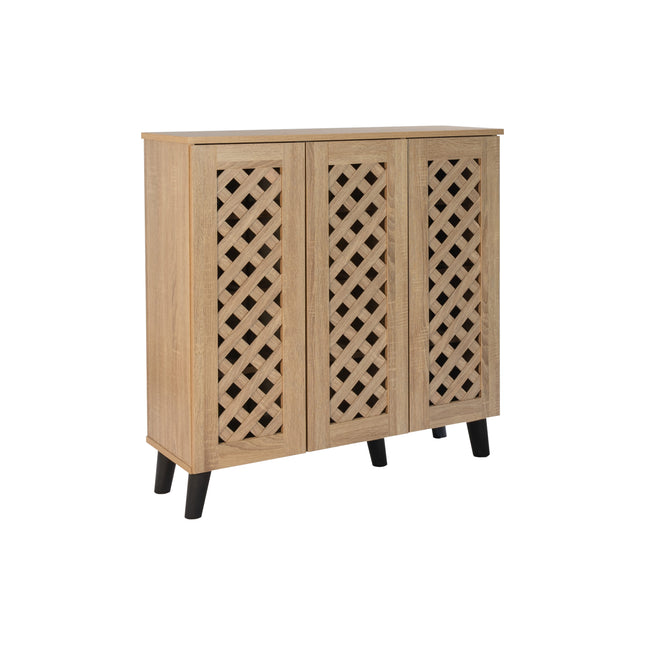 Essentials -3 Door Shoe Cabinet Stylish & Practical Storage