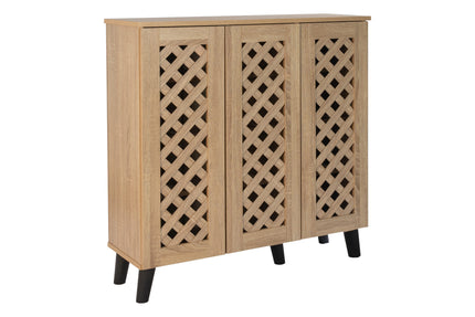 Essentials -3 Door Shoe Cabinet Stylish & Practical Storage