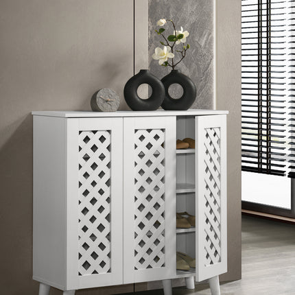 Essentials -3 Door Shoe Cabinet Stylish & Practical Storage