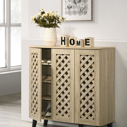 Essentials -3 Door Shoe Cabinet Stylish & Practical Storage