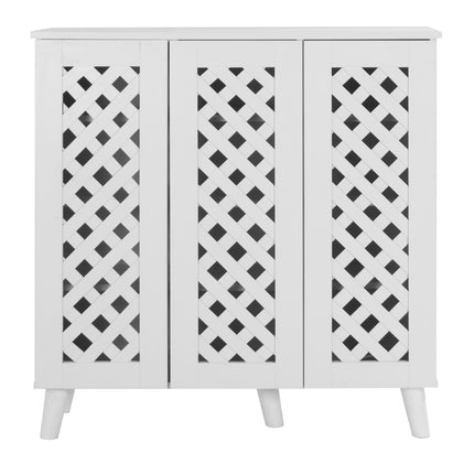 Essentials -3 Door Shoe Cabinet Stylish & Practical Storage