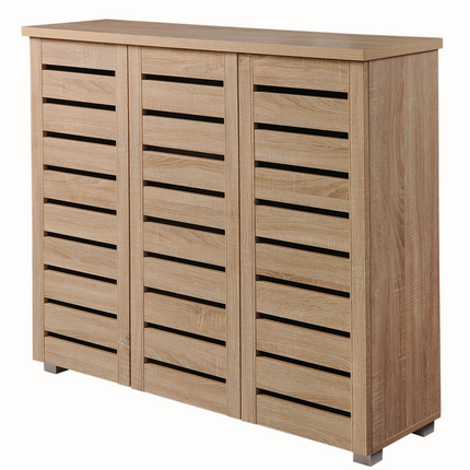 Essentials - Contemporary 3 Door Storage Cabinet